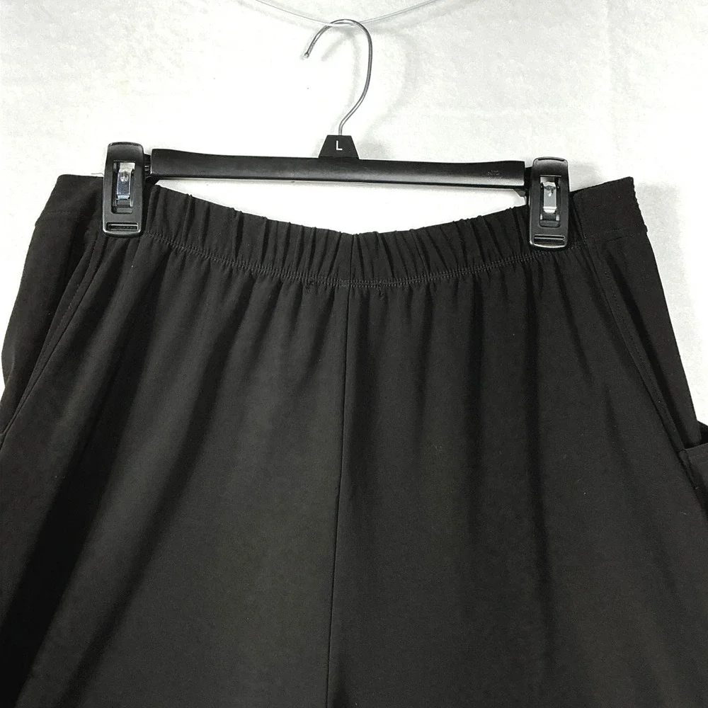 Sun Kim Size M Black Tulip Balloon Stacy Ankle Pants Stretch Travel Lagenlook - Picture 11 of 13